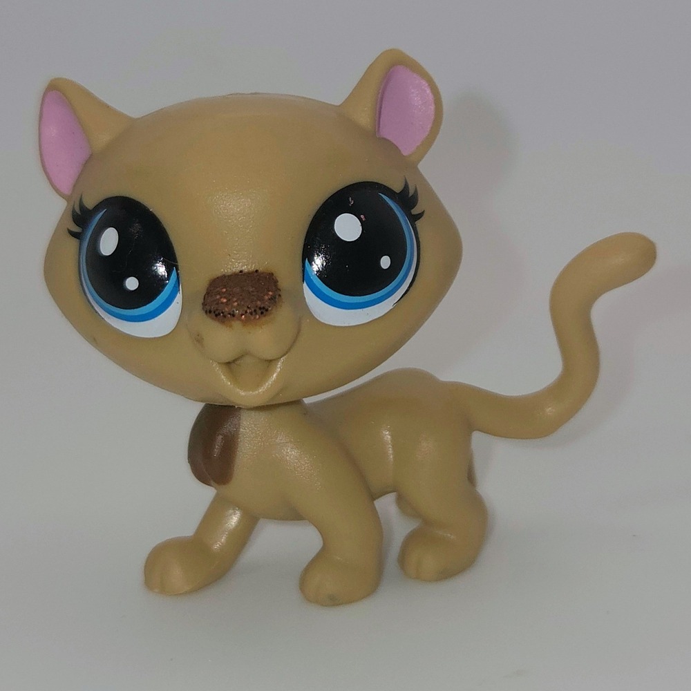 Littlest Pet Shop Fancie Cheeta Cheetah #2-S6 Blue Eyes Sparkle Pets